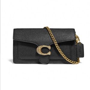 Coach Tabby Clutch  with chain and Crystal C - Style CX245 Crossbody